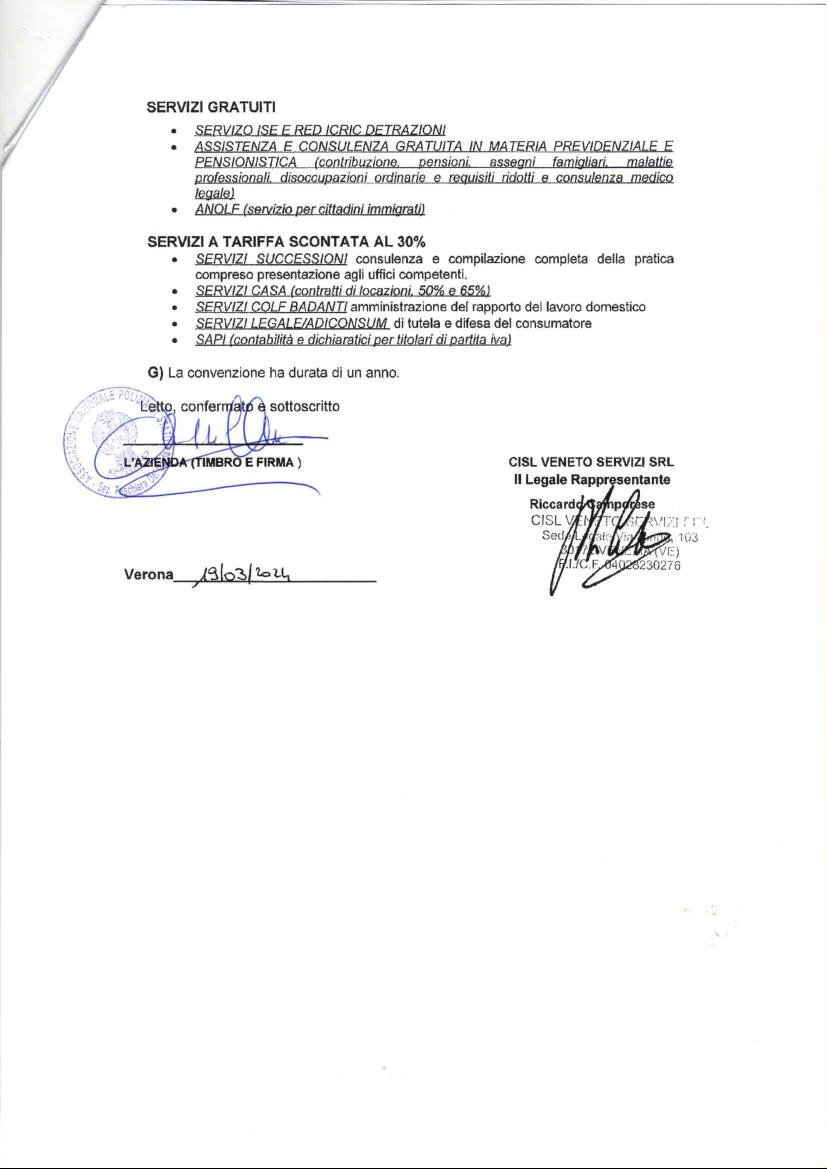 Convenzione con il Caf Cisl di Peschiera del Garda per i soci Anps ...