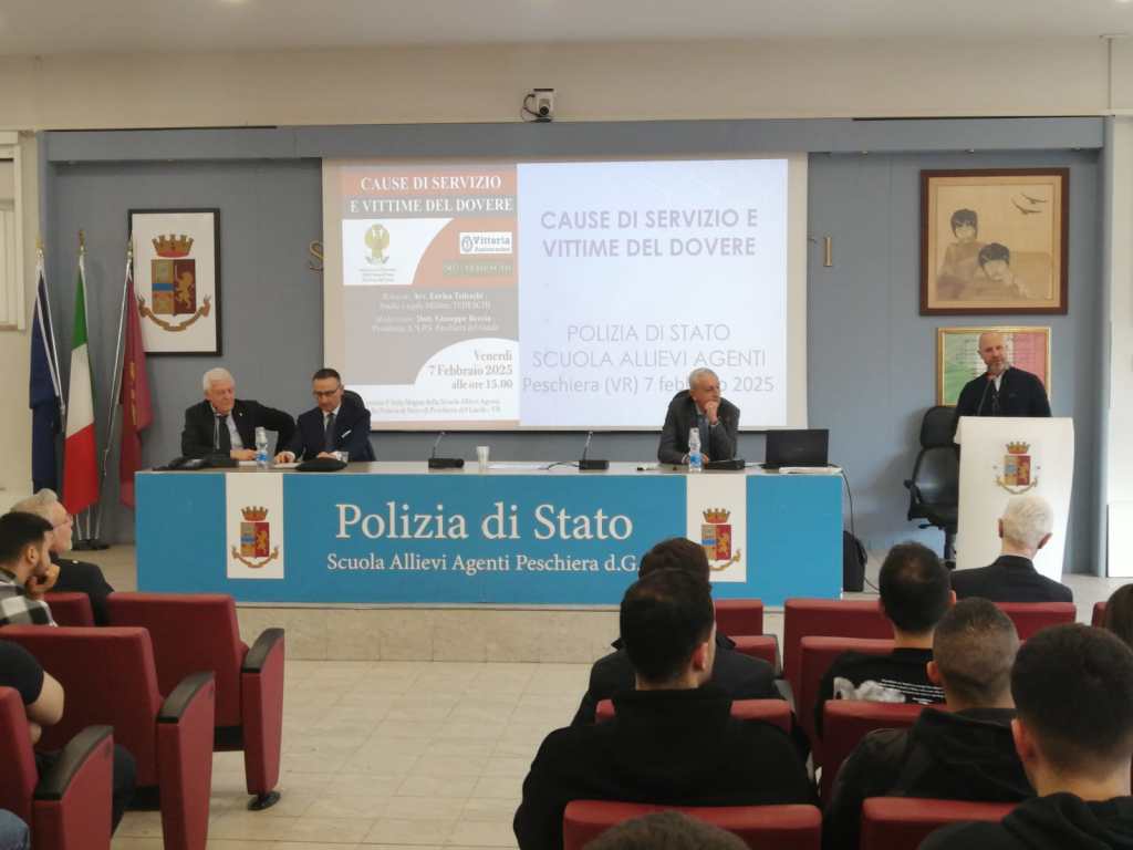 “Cause di servizio e vittime del dovere”, convegno dell’Anps, moderato dal presidente dott. Giuseppe Reccia. Relatore l’avv. Enrico&nbsp;Tedeschi