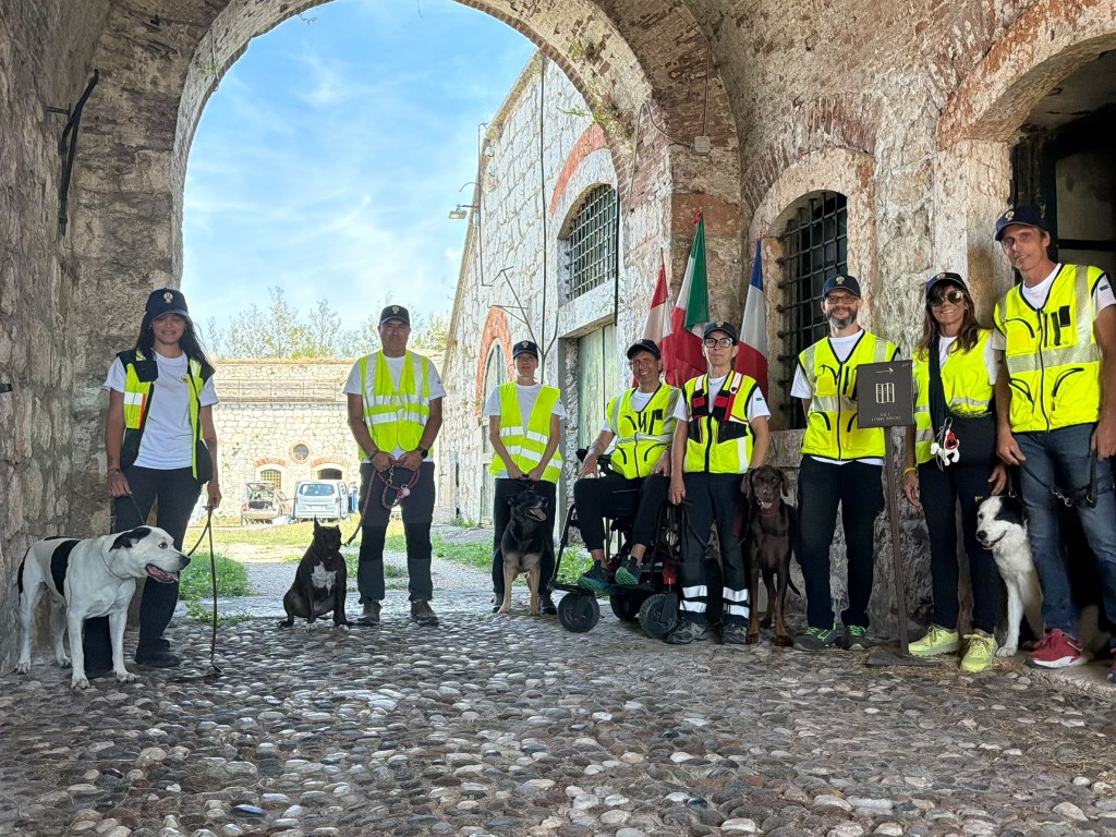 Cinofili Anps/OdV Peschiera in addestramento a&nbsp;Rivoli